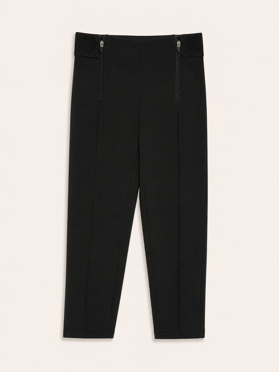 Leggin negro cierres delanteros