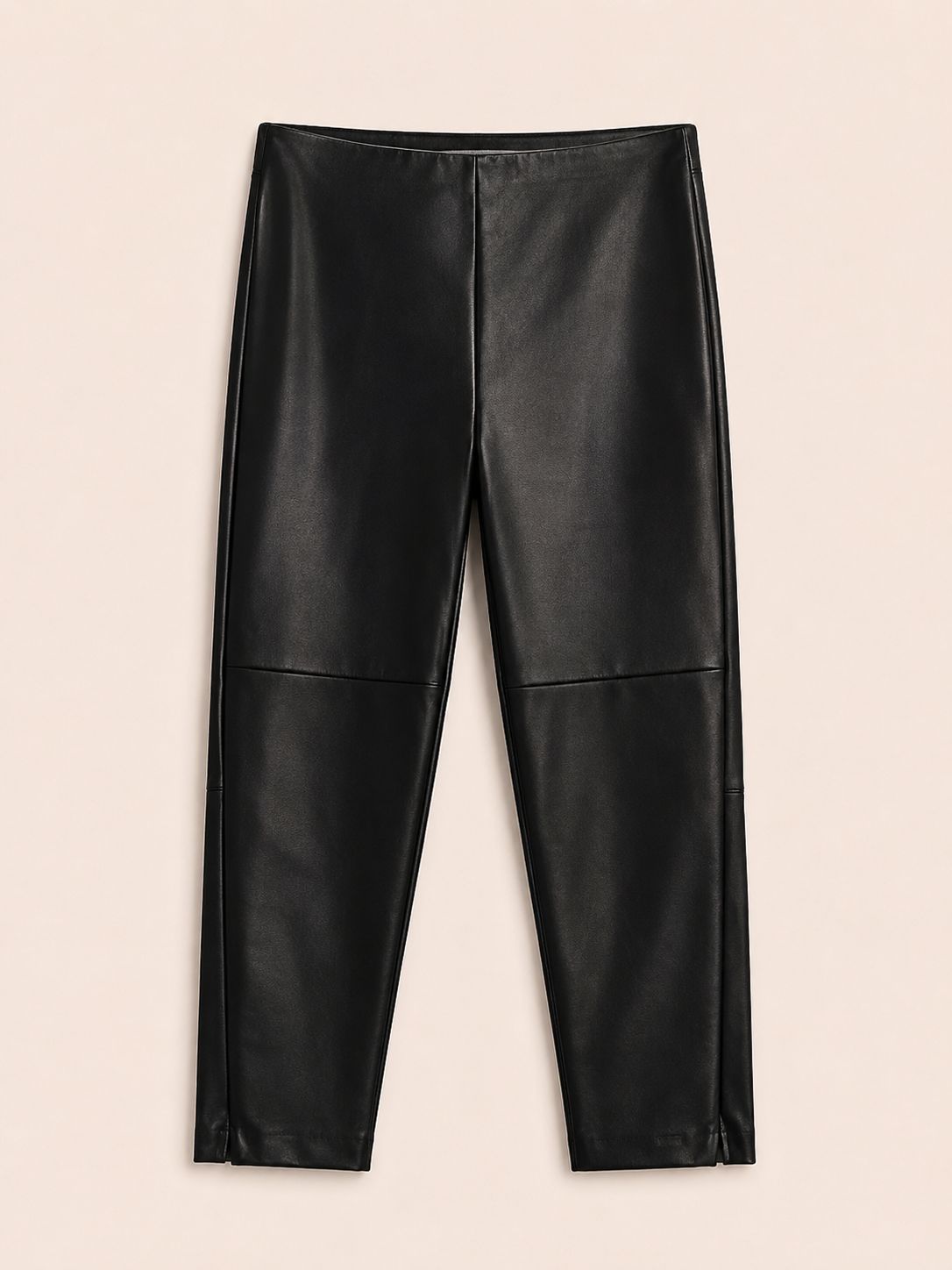 Pantalón cuerina negro con forro - Miniatura 2
