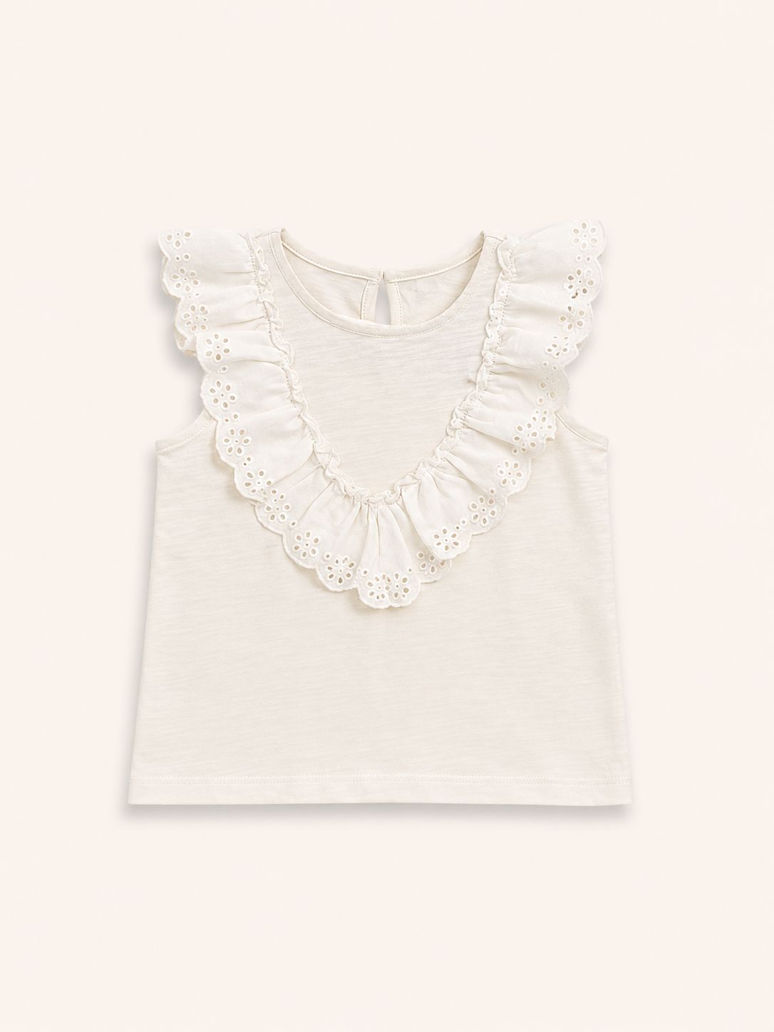 Polo blanco con volado