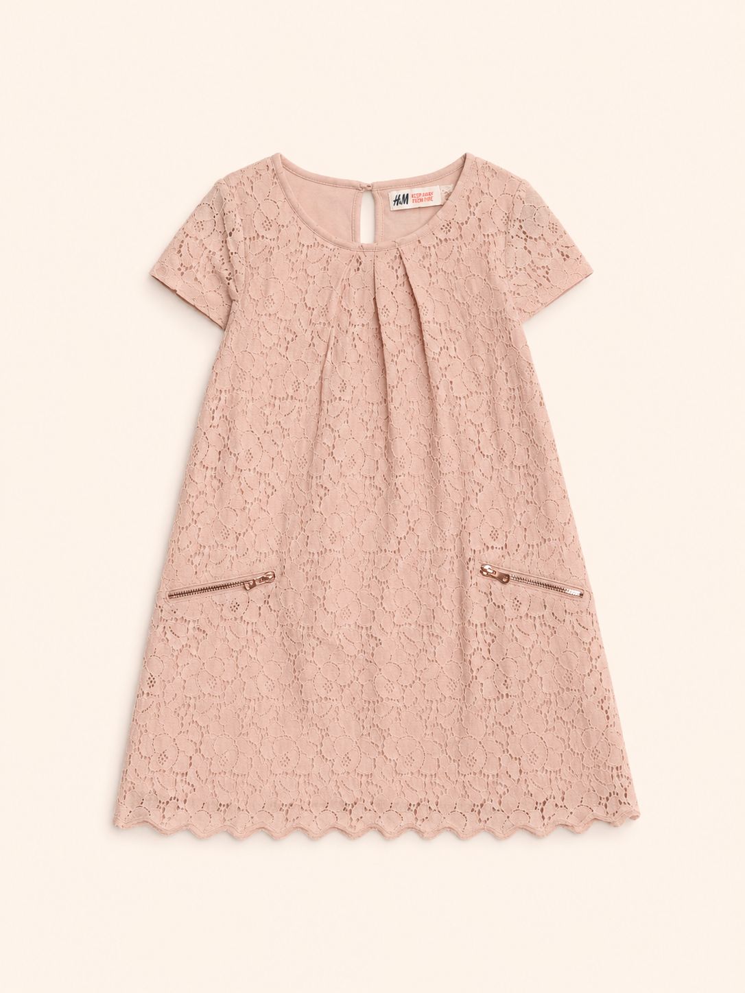 Vestido rosado encaje