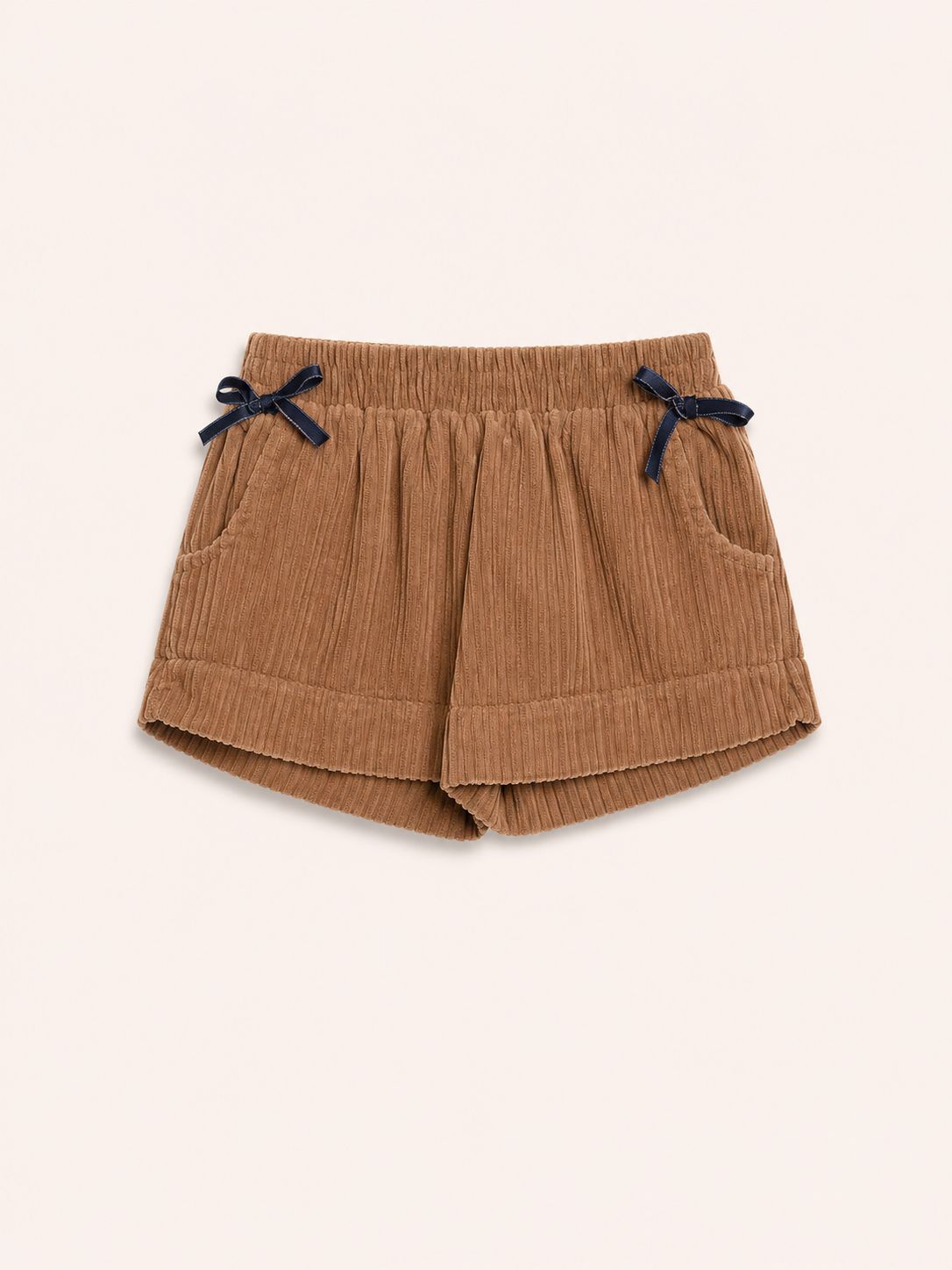 Short corduroy con lazos