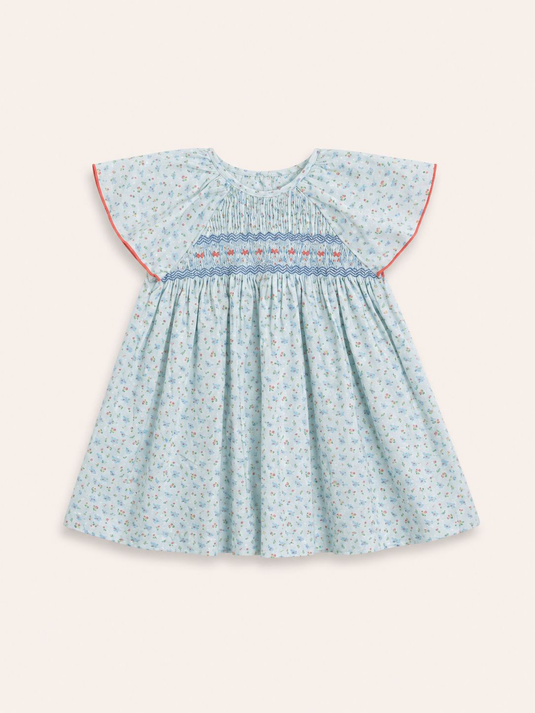 Vestido celeste flores 