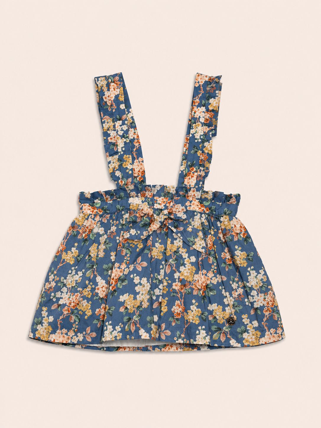 Jumper falda azul flores 