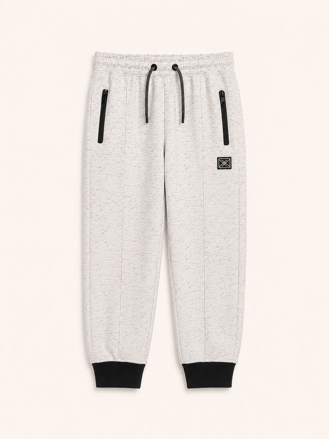 Buzo jogger gris jaspeado