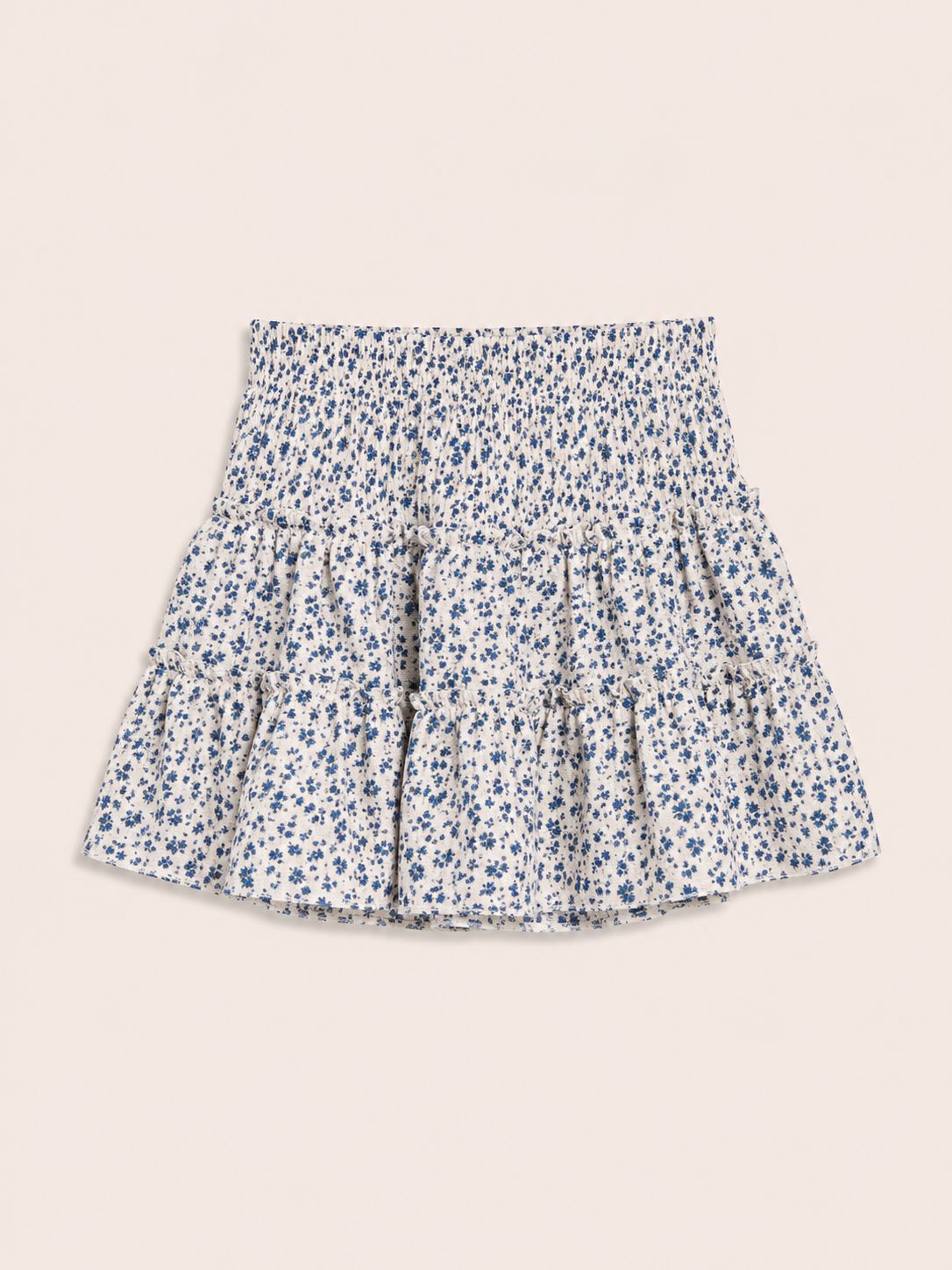 Falda flores azules