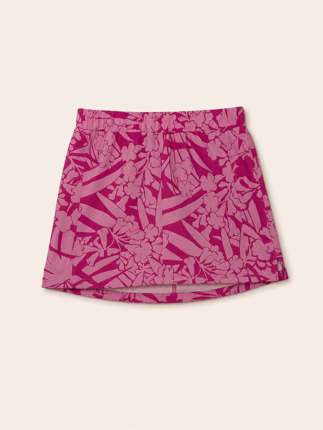 Falda short lila con flores