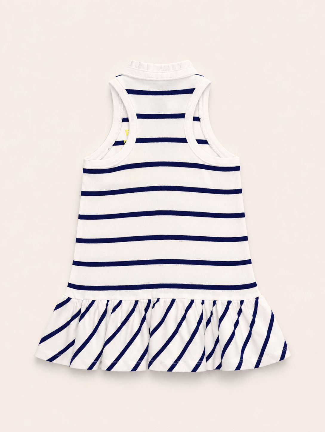Vestido Mesh blanco rayas azules - Miniatura 2