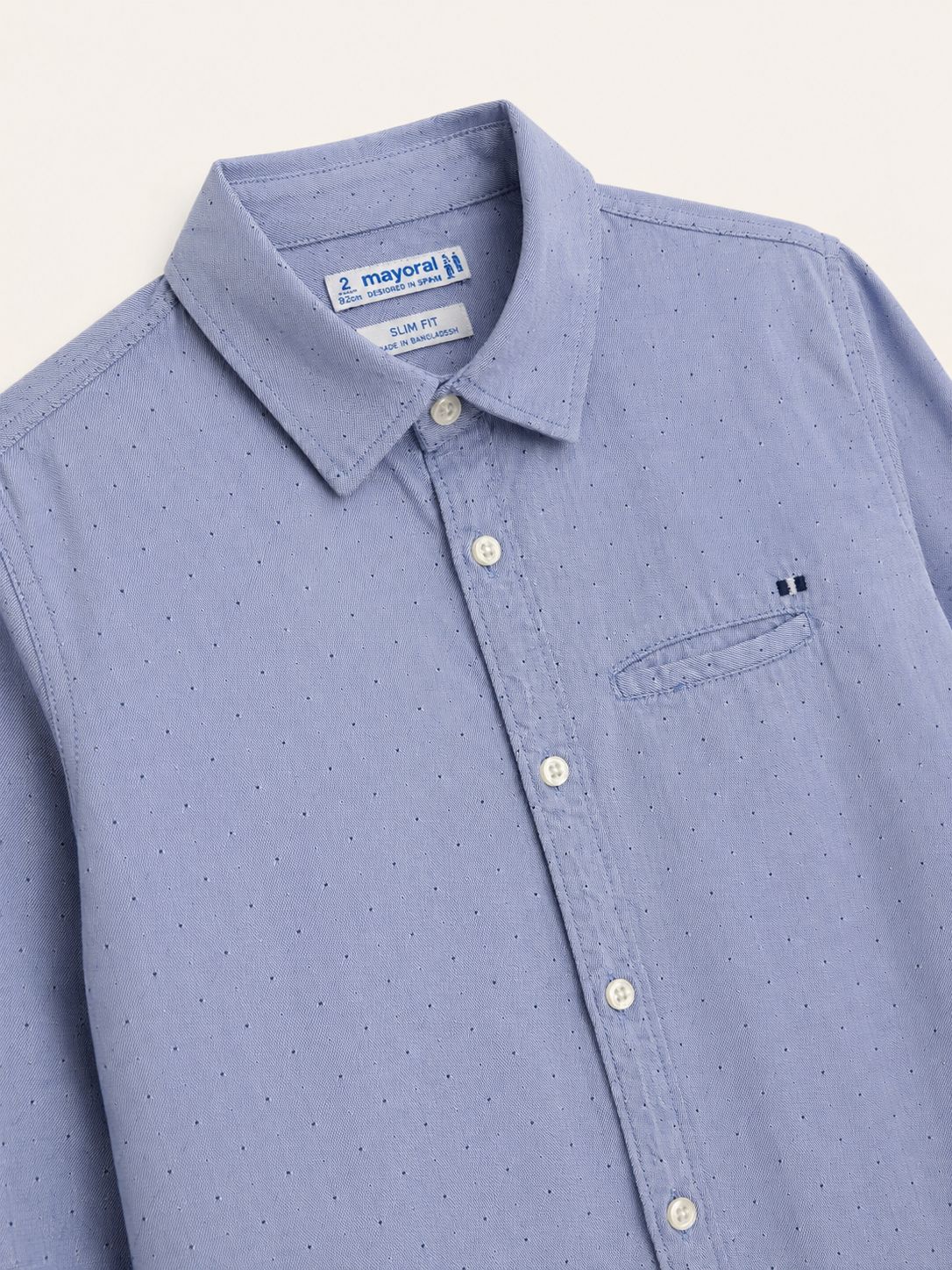 Camisa celeste con Puntos - Miniatura 3