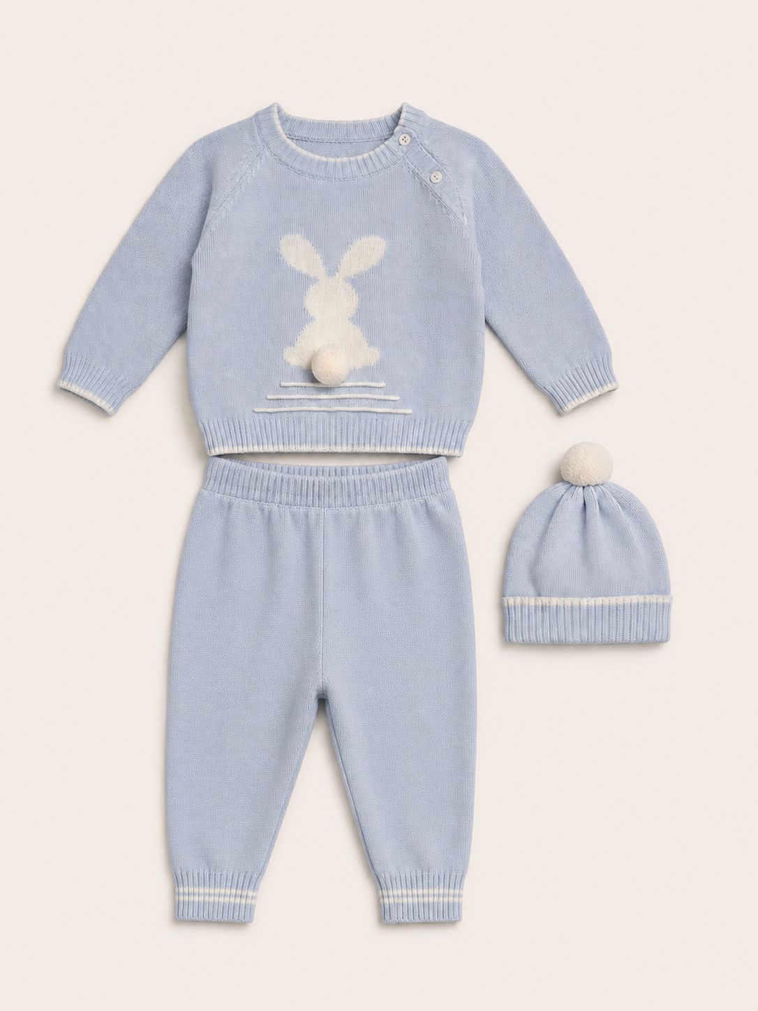 Conjunto 3 pizas conejito