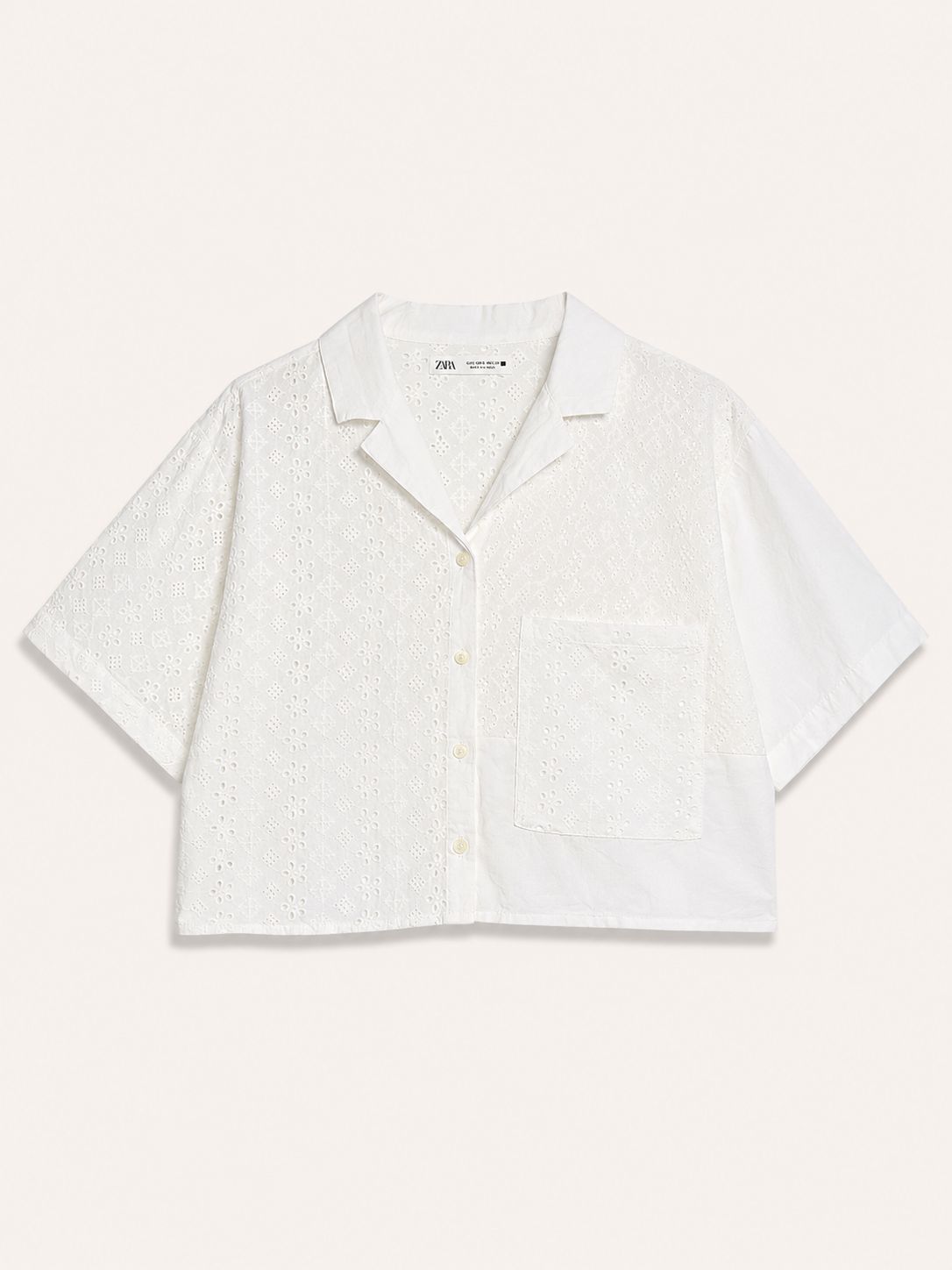 Blusa crop  brodery