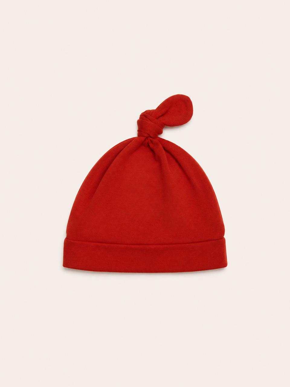 Gorro nudo bebe color ladrillo